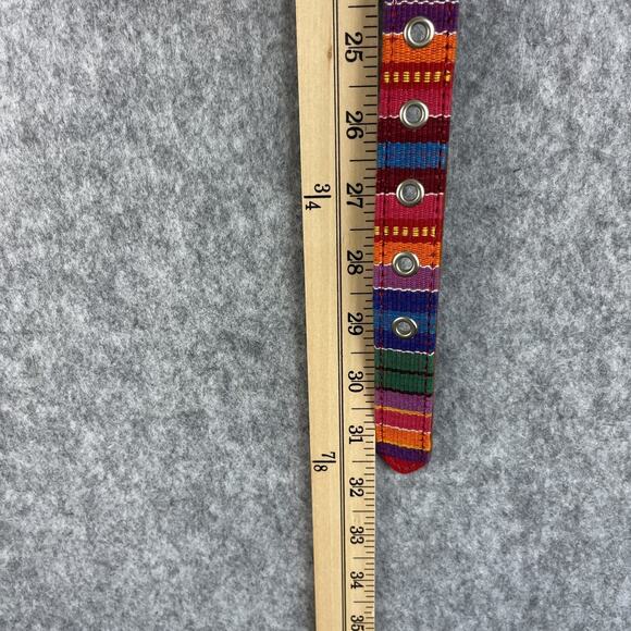 Vintage Fossil Tapestry Leather Belt Concho Southwest NEW Womens Small main image 3